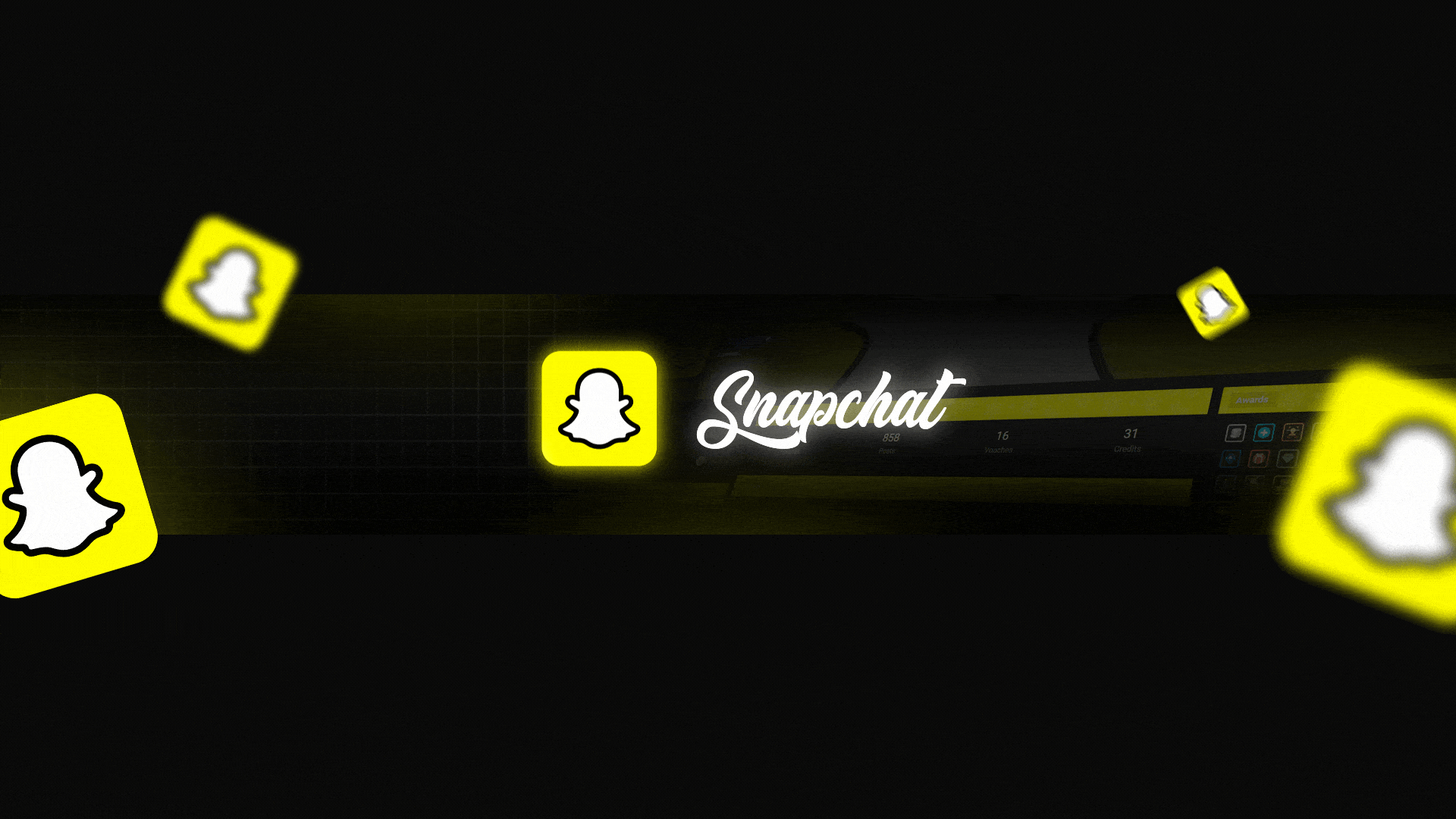 Cracked banner for @Snapchat